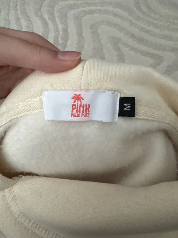 Pink Palm Puff Chasing Sunsets hoodie - Image 6