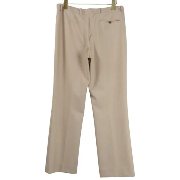 Calvin Klein Modern Fit Trousers Tan Herringbone Straight Leg Dress Pants 4 - Image 3
