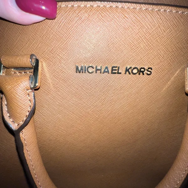 Michael Kors‎ Selma Large Satchel – Saffiano Leather Crossbody Strap Brown Acorn - Image 12