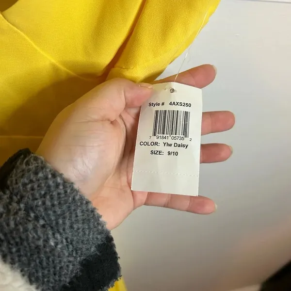 Nwt B Darlin Yellow Cut Out Tiered Maxi Dress - Image 5
