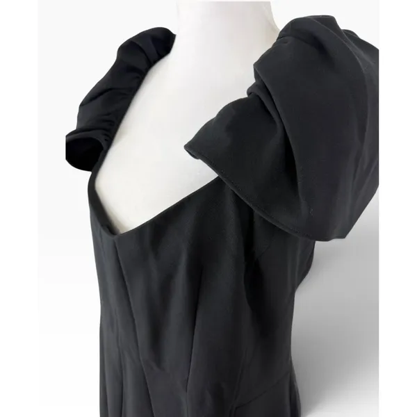 French Connection Black Square Neck Mini Dress Size 14 NW - Image 6