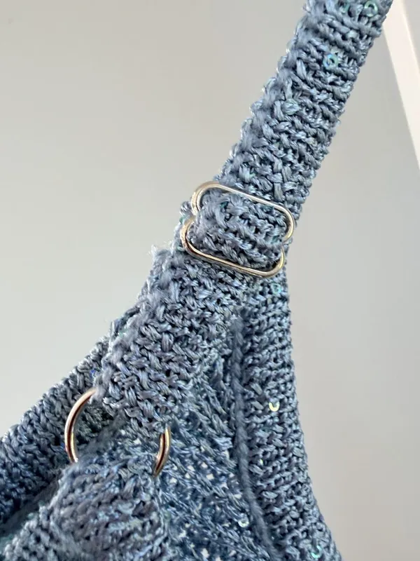 Edikted Knit Cami Blue Size XS - Image 8