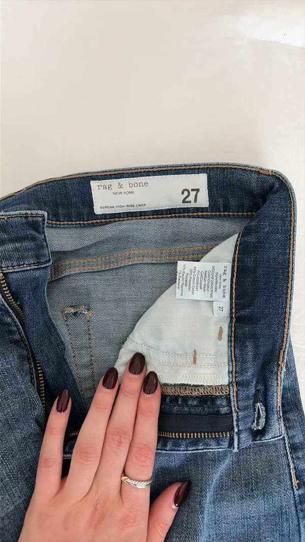 Rag & Bone Serena High-Rise Crop Jeans - Image 3