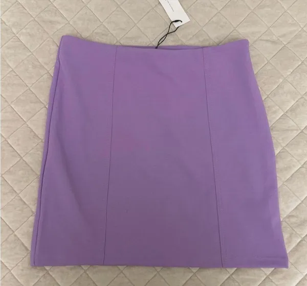 Zara Lilac Mid Rise Mini Skirt - Image 3