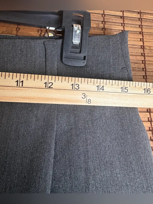 Musinsa Standard Woman Charcoal Wool Wide Leg Pants Size 28 US 6 - Image 5
