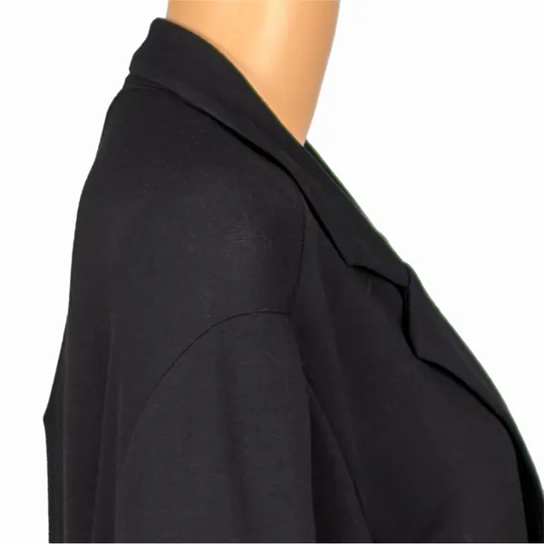 TAHARI My Perfect Shape black stretchy 3 button blazer w/patch pockets Size 1X - Image 5