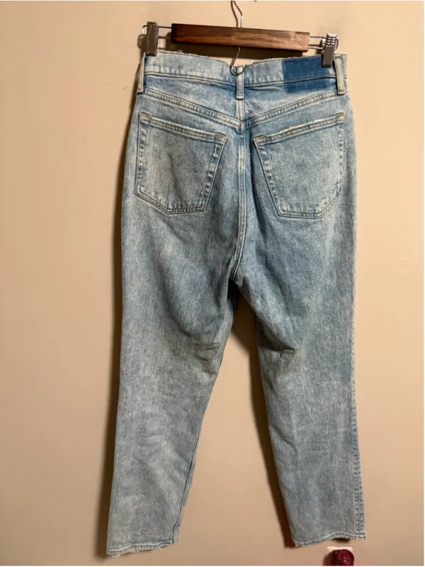 Abercrombie & Fitch 90s Straight Ultra High Rise Jeans Light Crossover 29 (8R) - Image 7