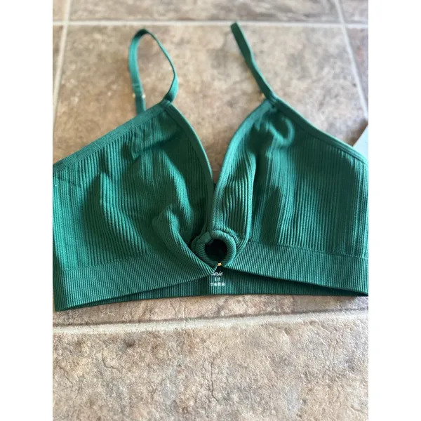 Aerie Seamless Ring Plunge Bralette Size Small - Image 5
