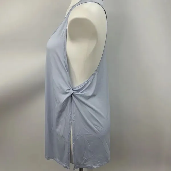 Fabletics Joyce side twist pastel blue open sides tank - Image 3