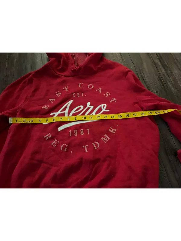 Aeropostale Juniors Large Hoodie & Sweat Pant Set Red Y2K - Image 4