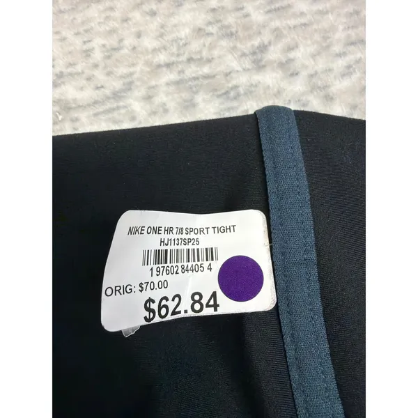 Nike One HR 7/8 Sport Tight Black Blue Dri-FIT Leggings HJ1137SP25 Womens XS NWT - Image 5