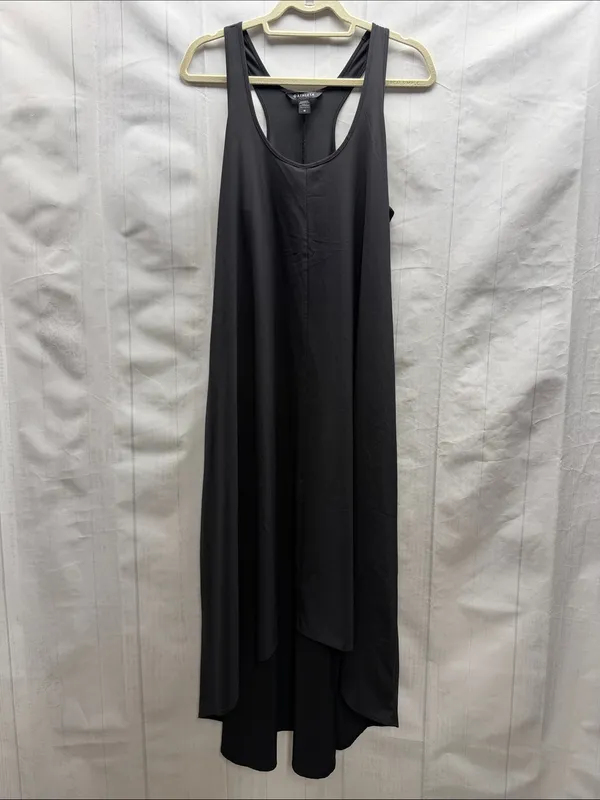 Athleta Black Presidio High Low Racerback Maxi Dress with Pockets Size Medium - Image 3