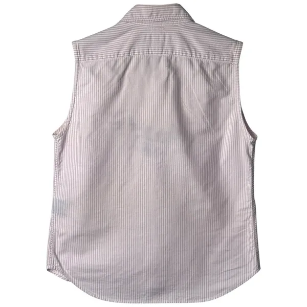 Ralph Lauren Sport 100% Cotton Flesh Pony Pink‎ White Stripe Tank Top Rodeo 6 - Image 7