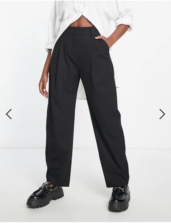 ASOS Weekday Ovoid Pants in Dark Brown - Image 5
