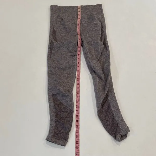 Prozis Seamless Leggings Size L Gray High Waist Sculpting Gym Activewear - Image 6