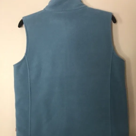 Woolrich Women's Cozy Zip Up Fleece‎ Vest Blue Size Medium - Image 10