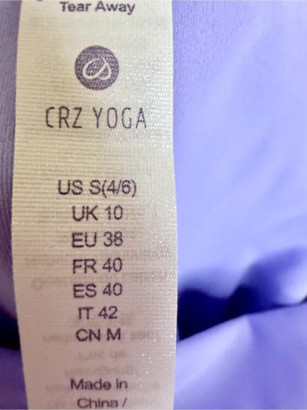 CRZ Yoga Lilac High Rise Leggings S 25” NWOT - Image 9