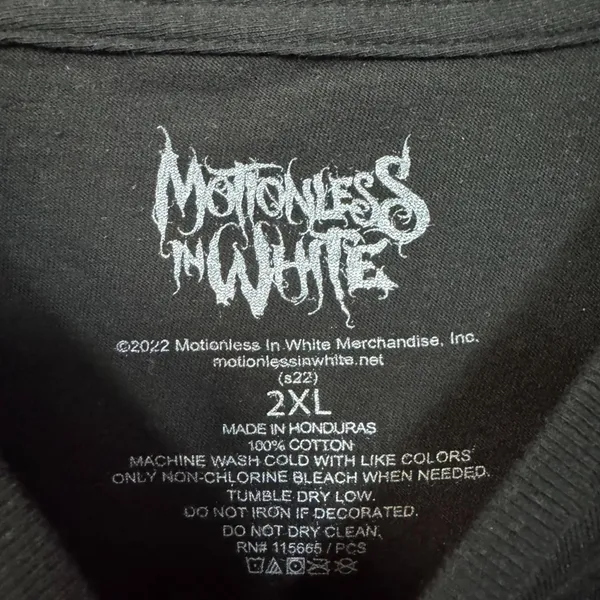 Motionless in White Scoring the End of the World Band Tee 2XL - Image 4
