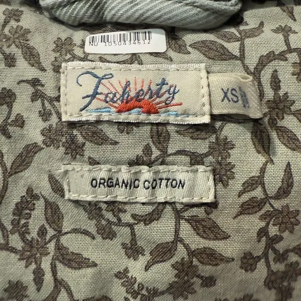 Faherty Overland Twill Utility Jumpsuit Olive‎ Green Straight Leg Size XS $289 - Image 6