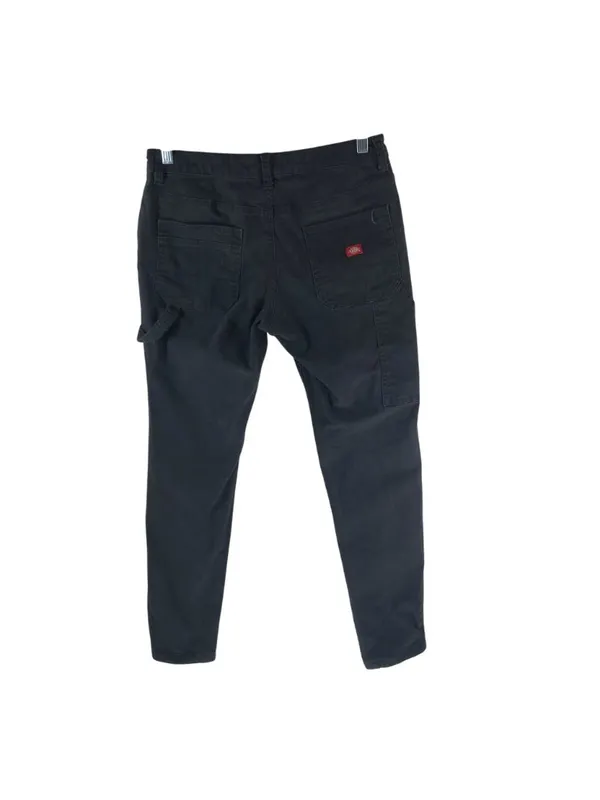 Dickies Womens Black Canvas Carpenter Pants Size 6R Cotton Blend Workwear - Image 2