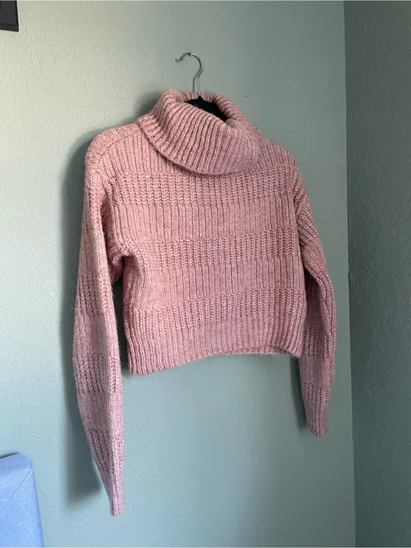 Urban Outfitters BDG Mauve Roll Neck Knitted Jumper Sweater Size S Turtleneck - Image 6