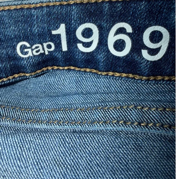 Gap 1969 Sexy Boot Jeans Medium Wash Blue Denim Bootcut Pants Size 27r 4/27 - Image 3