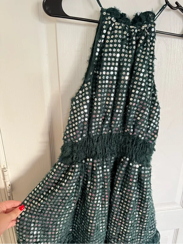 Anthropologie Somerset Shine Mini Halter Dress - Image 7