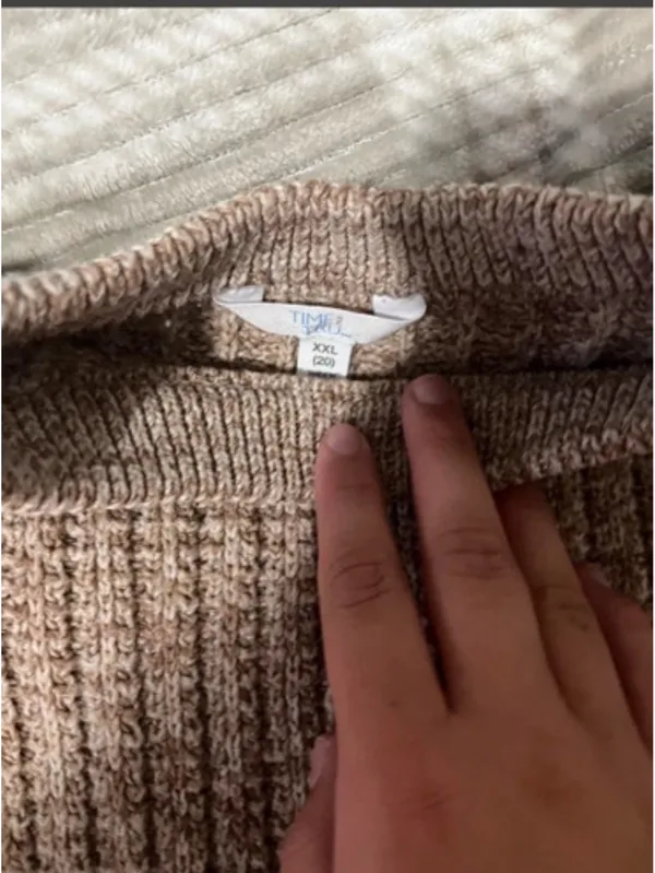 Brown Knit Time & Tru Sweater  - Image 2