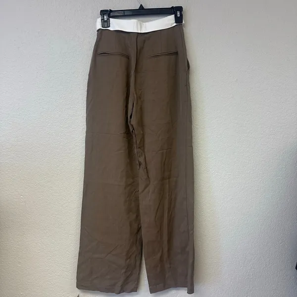 Reformation Stevie High Rise Pant Beige Taupe NWT 0P - Image 6