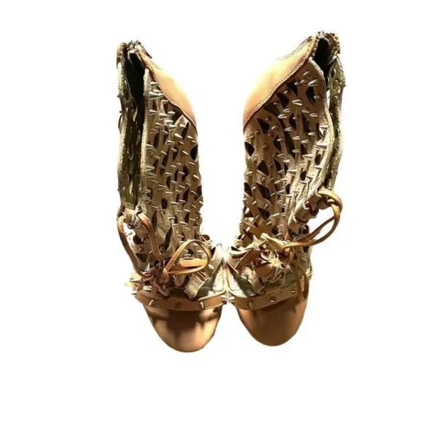 SAM EDELMAN Allison Spike Heel in Tan‎ Suede Sz 7.5 - Image 3