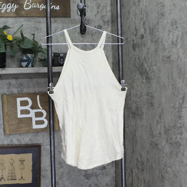 NWT Hybrid Juniors Usa Graphic High-Neck Tank Tap JT2627JRSM689 Beige Brown L - Image 3