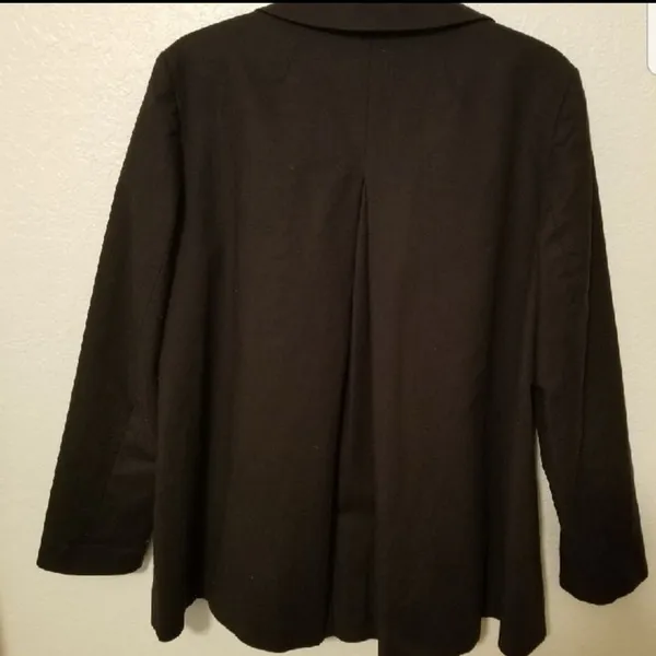 Michael Kors Black Trench Coat SZ:L - Image 4