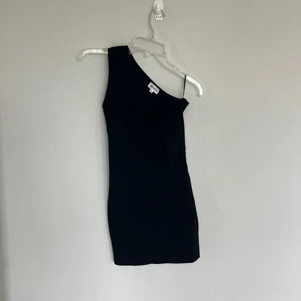 Superdown Nava Asymmetrical Mini Dress Size XS in Black - Image 2