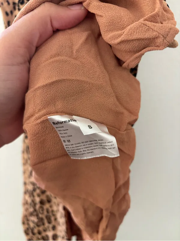 Reformation leopard print wrap mini - Image 3