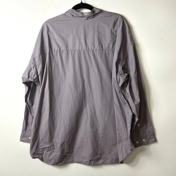 Wilfred free button down shirt relaxed purple slate women’s size‎ XL NWT - Image 8