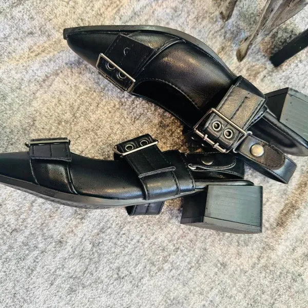Source Unknown Unbranded Women's Black Mules - Image 5