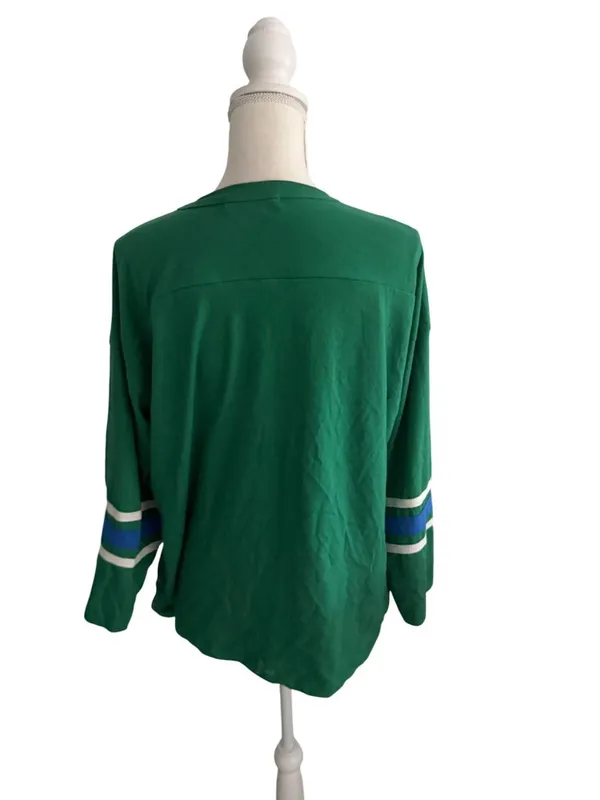DAYDREAMER Green Blue Raglan Long sleeve Top Size S/M - Image 4