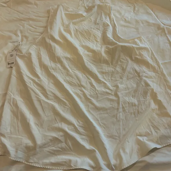 Woman Gym Walking Ivory Sport Top Shirt 1xl Breathable - Image 3