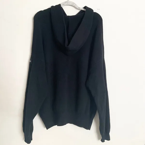 Alo Yoga Scholar Hooded Sweater Black M - Image 6
