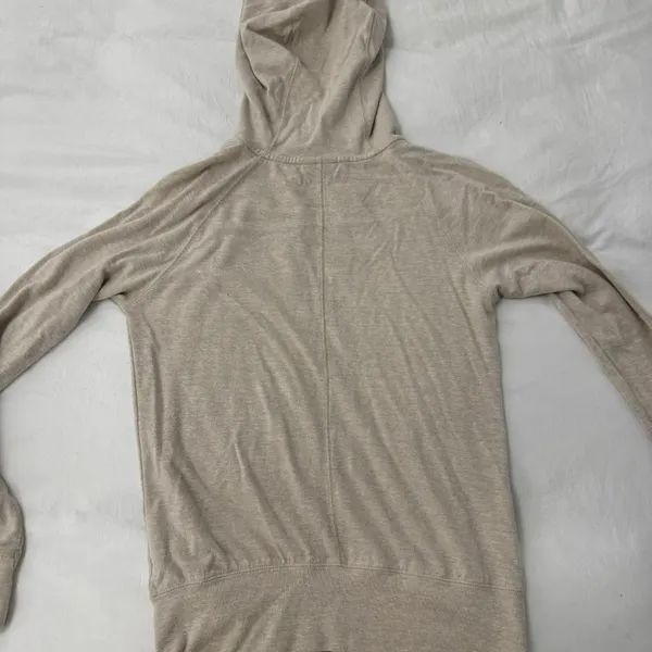 Nike Penn State Hockey Full Zip Cream / Beige Hooded Jacket | Size XS - Image 3