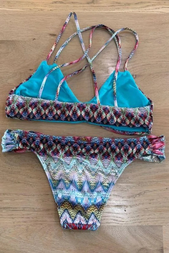 PILYQ reversible bikini set multicolor size small - Image 8