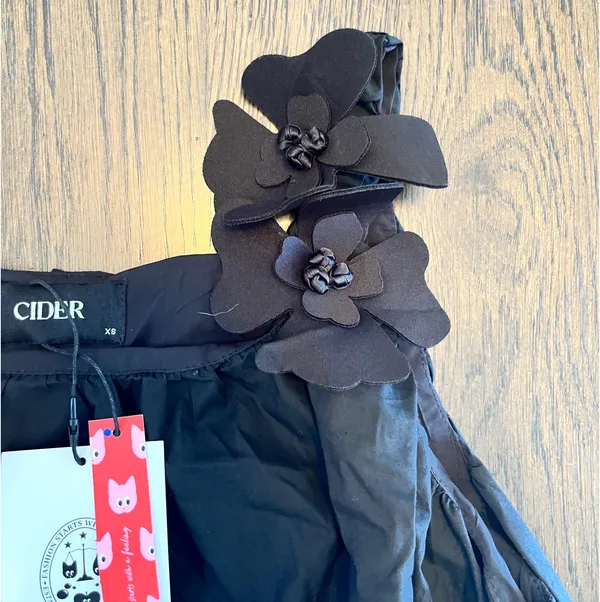 Cider Black Mini Bubble Dress  - Image 3