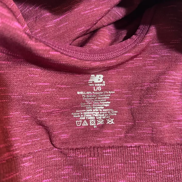 New Balance Maroon Athletic Top - Image 4