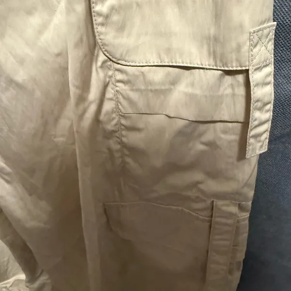 Rewash Cream Cargo parachute Pants Oversized Wide Leg Gorpcore Utility Size M - Image 12