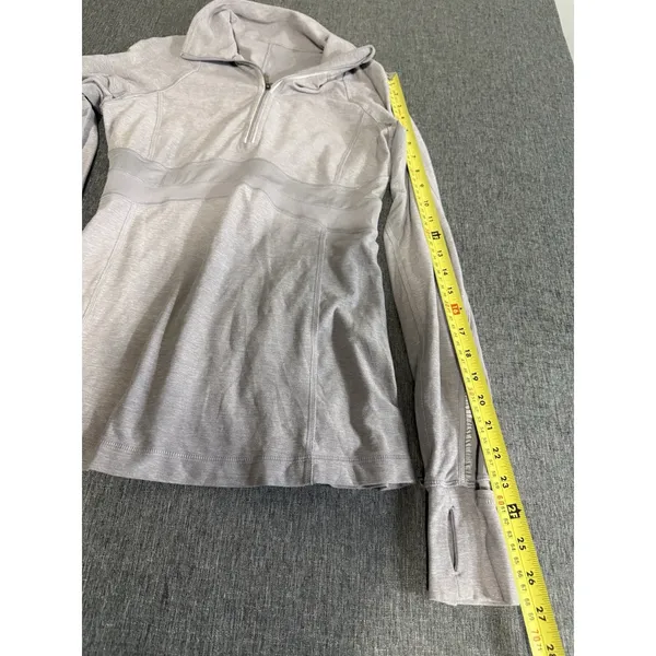 Lululemon Women's Run Full Tilt Quarter Zip Light Purple Sz 6 Running Gym Walkin - Image 4