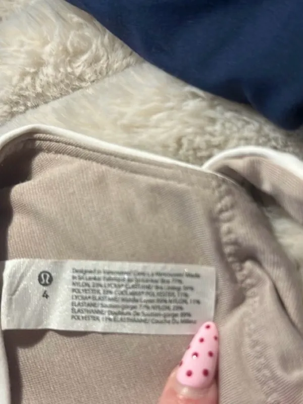 LULU LEMON White Athletic Halter Bra - Image 3