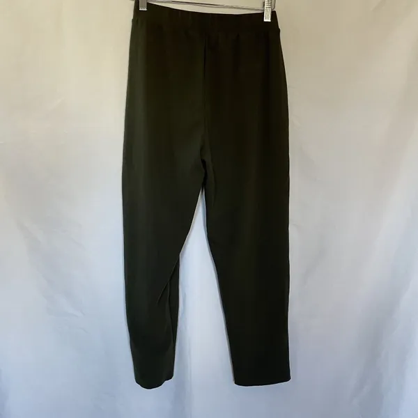 LOFT wide leg business casual‎ pants olive green pockets women's size small - Image 7