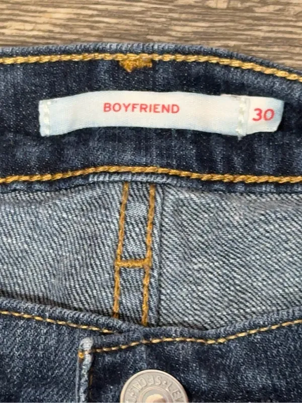 Levi’s Boyfriend Jeans Women’s Size 30 Mid Rise Stellar Stretch Tapered Leg NWT - Image 8