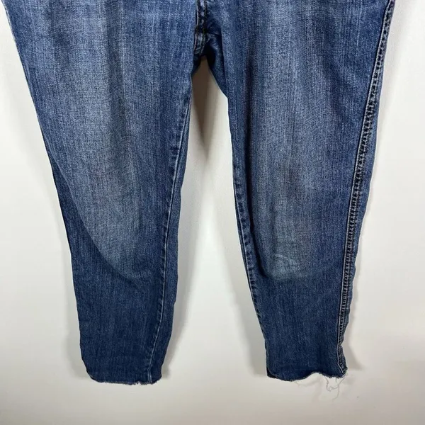 We The Free Jeans Straight Leg Raw Hem Medium Wash Women's Size‎ 25 Boho - Image 5