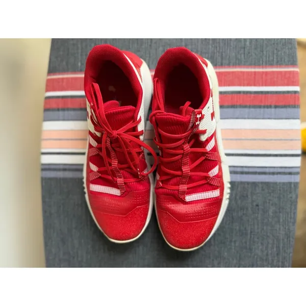 Under Armour Jet 2019 Red White Court Shoes Women’s 9 Volleyball Basketball - Image 4